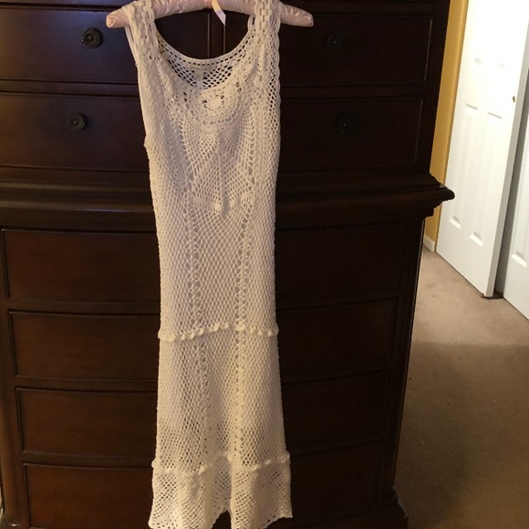 Boston Proper Dresses & Skirts - Boston Proper White Crochet Dress